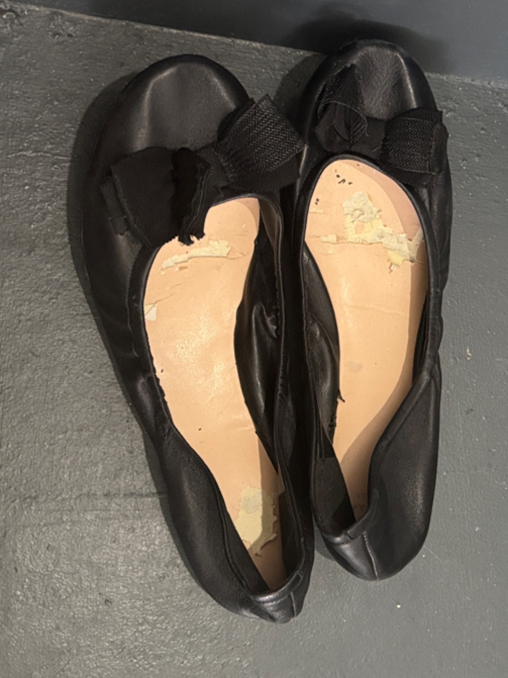 Cole Haan Black Bow Ballet Flats - Well Worn